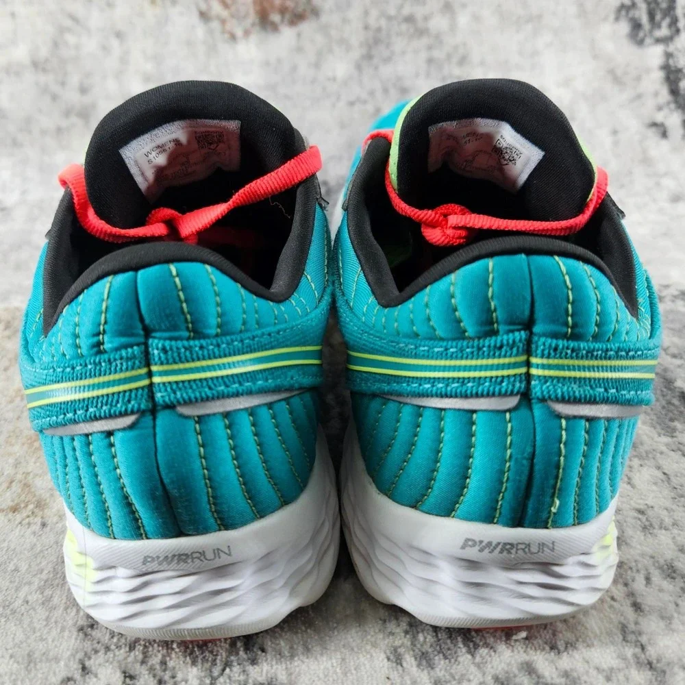 Saucony Kinvara 11 Running Shoes Womens 8 Aqua Blue Pink S10551-10 Sneakers